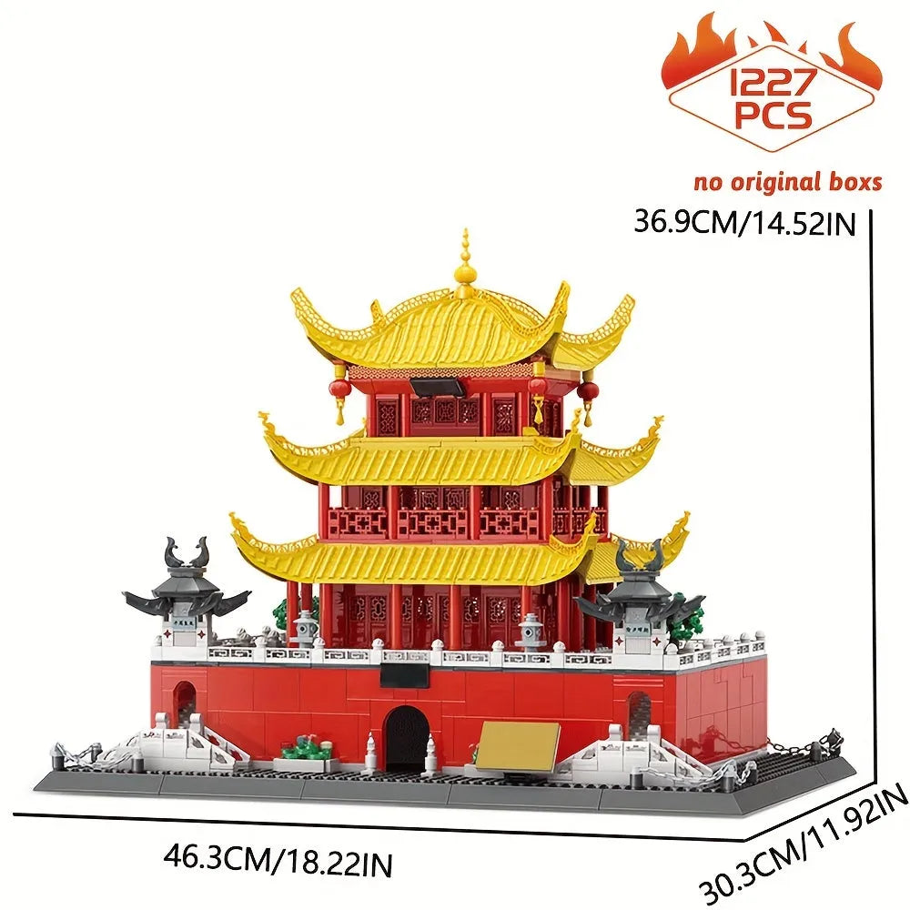 Wange MOC Building Block Set: China Yueyang Tower, Model 7211