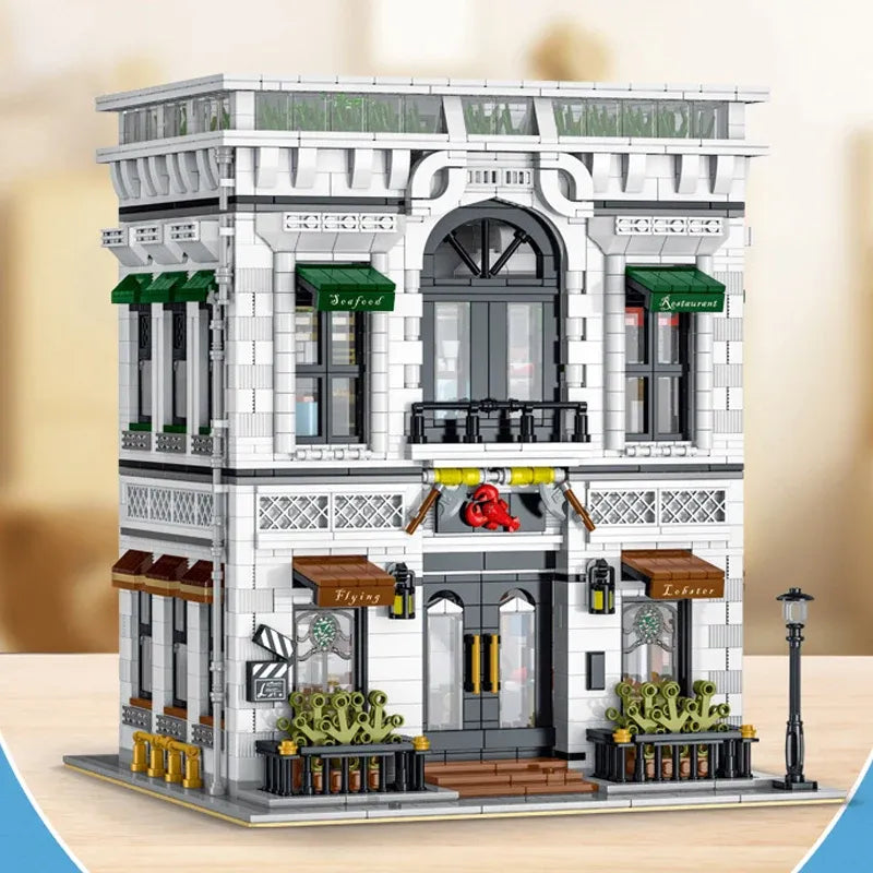 UG MOC Building Block Set: Seafood Restaurant, Model 10203