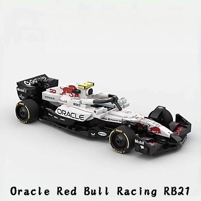 Trilumity Building Block Set: Oracle Red Bull Racing Rb21 F1 Car | Includes a Complete Set of White Champion Stickers| 293Piece