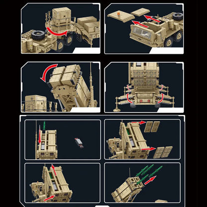 Panlos MOC Building Block Set: M983 Missile Truck, Model 628014
