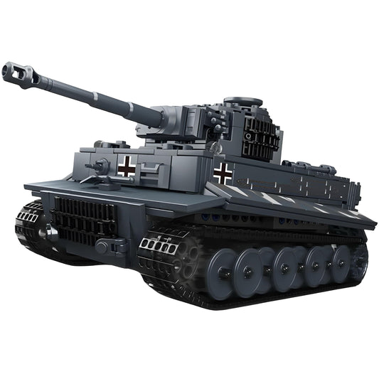 Trilumity Tiger Tank Building Block Set, Remote Control, 802-Piece