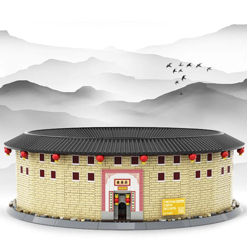 Wange Building Block Set: Fujian Hakka Tulou Chengqi, Model 8211