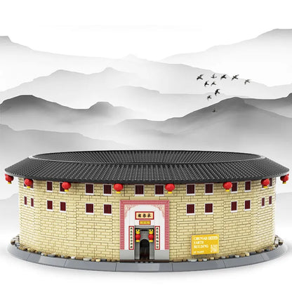 Wange Building Block Set: Fujian Hakka Tulou Chengqi, Model 8211