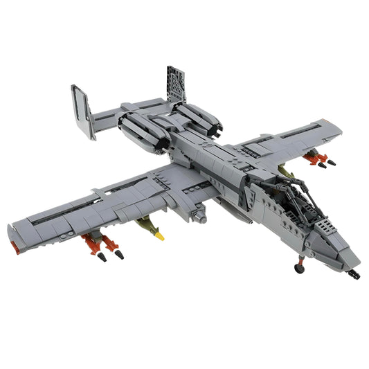 Trilumity A-10 Thunderbolt Ii Ground Attack Aircraft Building Block Set, 935-Piece