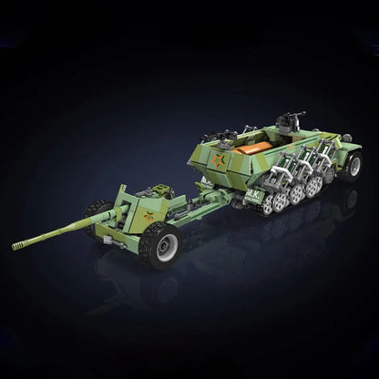 Mould King Building Block Set: Motorized Semi Tracked Armored Vehicle, Model K20027