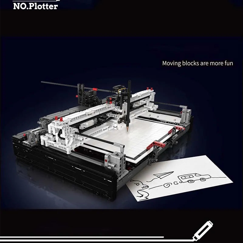 Mould King Building Block Set: Motorized Plotter, Model K13181