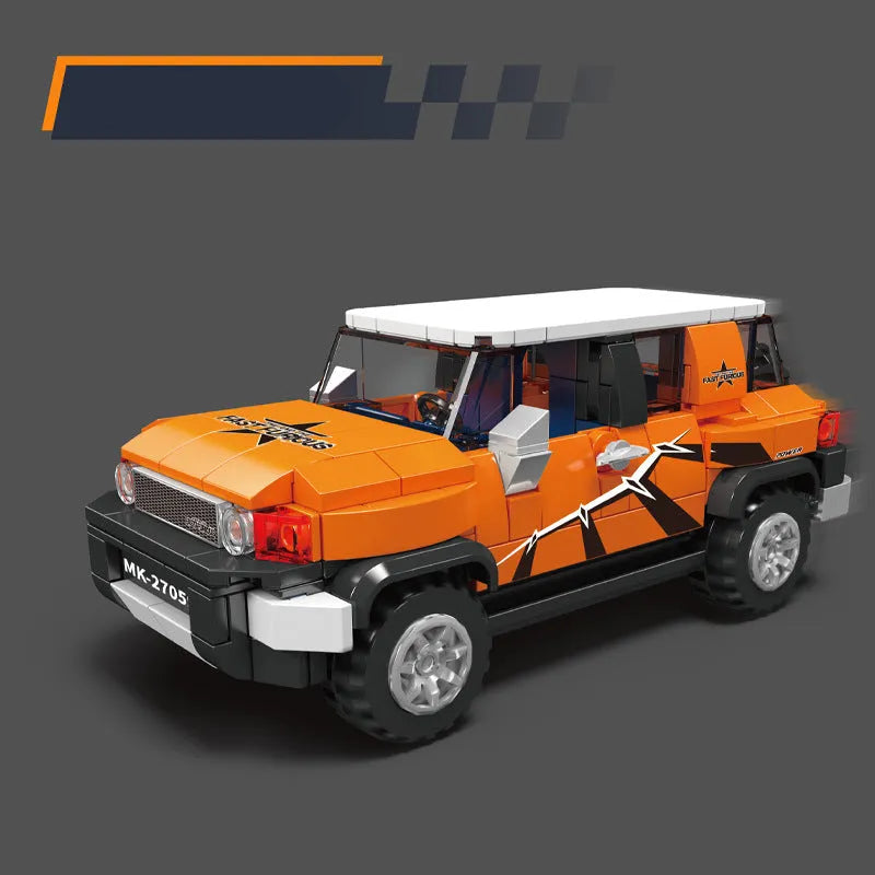 Mould King Building Block Set: Mini FJ Cruiser Speed Car Champions, Model K27059