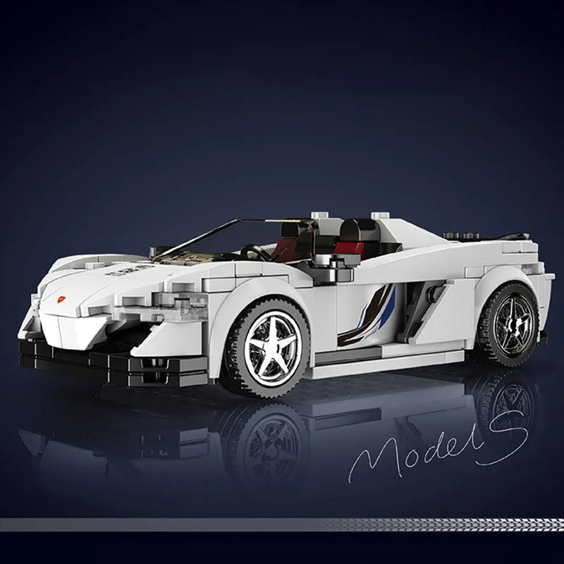 Mould King Building Block Set: Mini McLaren 650S Speed Champions Racers, Model K27043