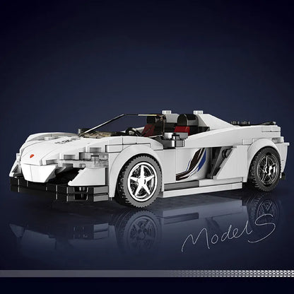 Mould King Building Block Set: Mini McLaren 650S Speed Champions Racers, Model K27043