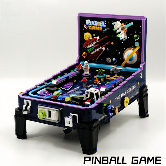 Trilumity Interstellar Pinball Table, with controllable ejection and coin insertion Building Block Set, 2,309-Piece