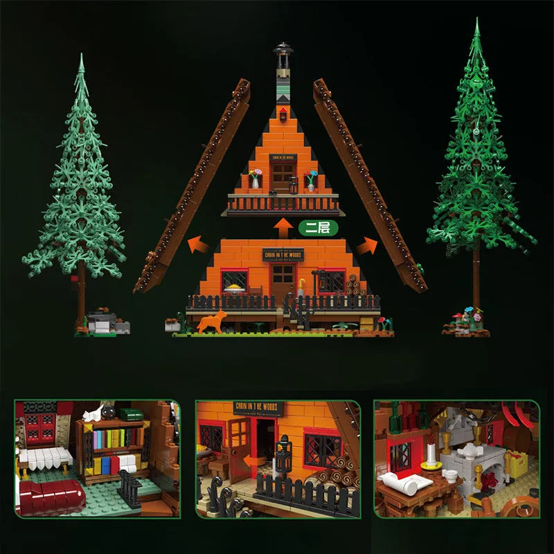 Mould King MOC Building Block Set: Cabin In The Woods, Model K16053