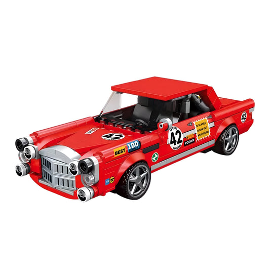 Trilumity Building Block Set: 1: 24 Mercedes 300 Sel Red Pig (352-Piece)