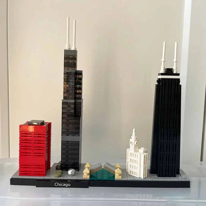 MOC Building Block Set: Chicago Skyline, Model 22888