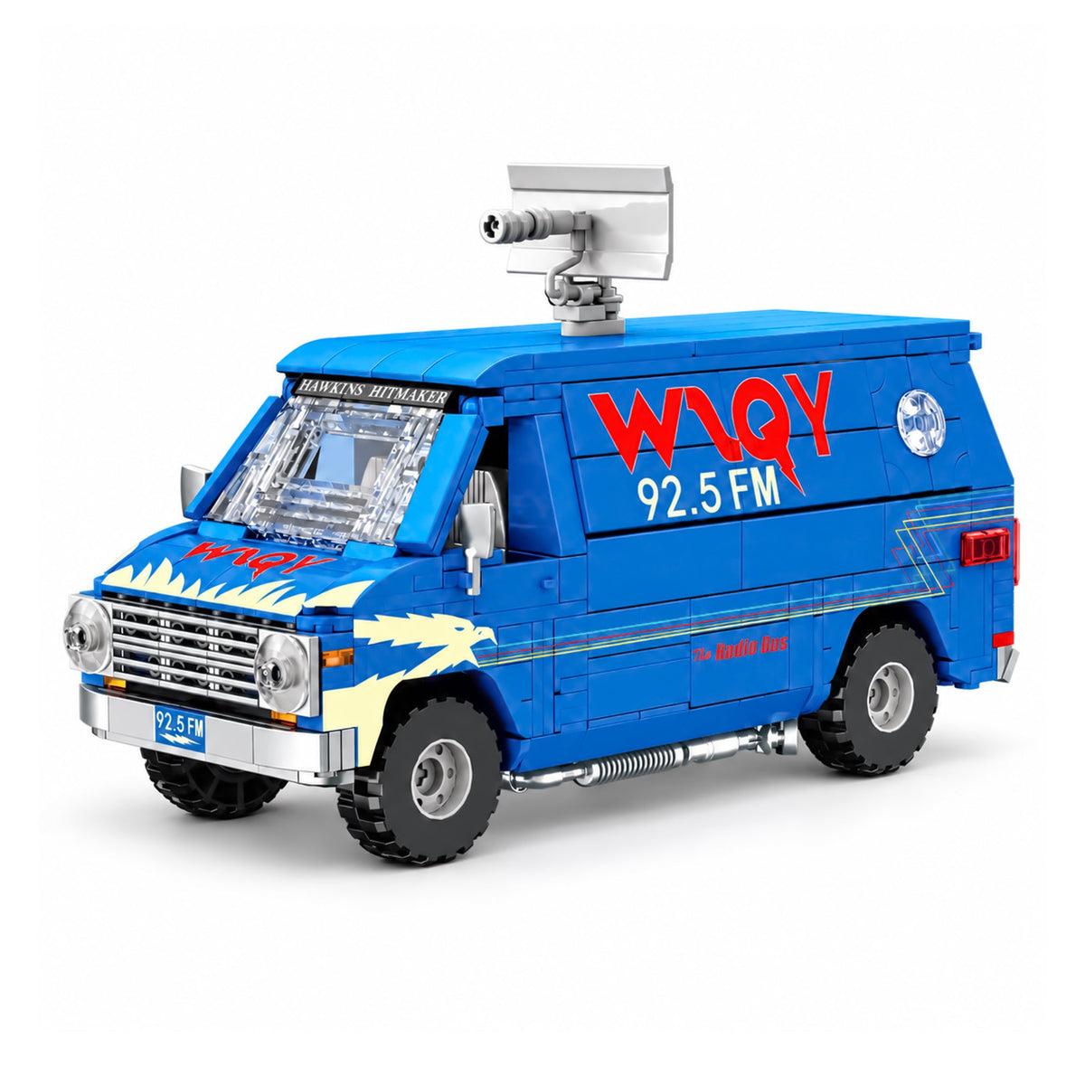 Trilumity Building Block Set: Retro Radio Station Van | 730-Piece