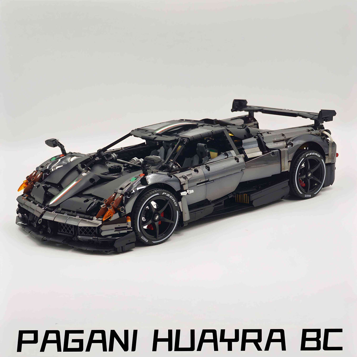 Trilumity Building Block Set: 1: 8 Pagani Huayra Bc Mirror Electroplating Customized Ultimate Edition (4708-Piece)