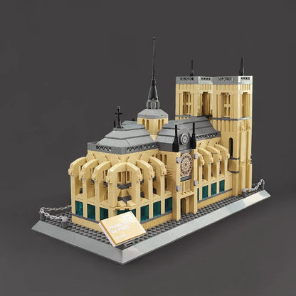 Wange MOC Building Block Set: Paris Notre Dame Cathedral, Model 5210