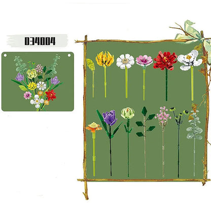 MORK Building Block Set: Flower Bouquet, Model 034004