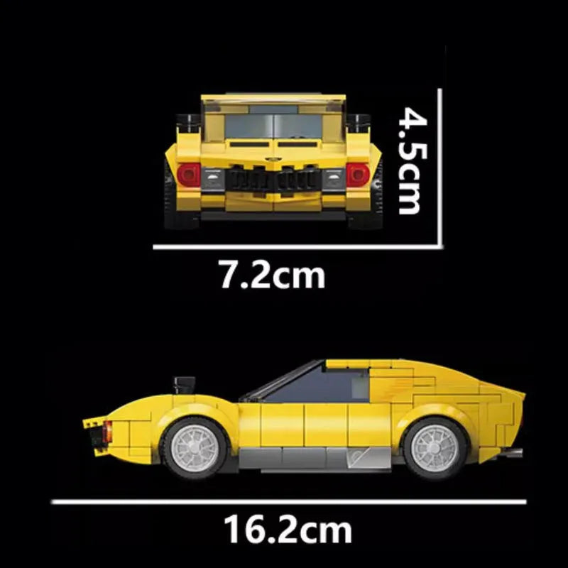 Mould King Building Block Set: Mini Lambo Miura Speed Champions Racers, Model K27039