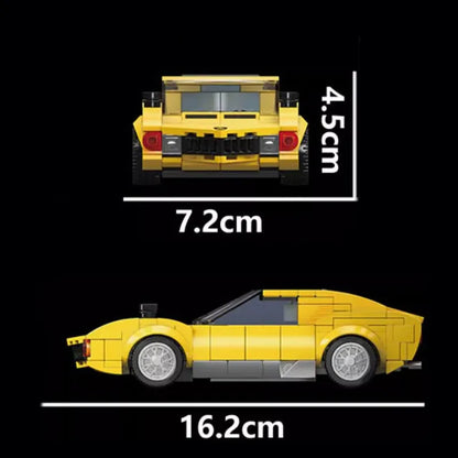Mould King Building Block Set: Mini Lambo Miura Speed Champions Racers, Model K27039