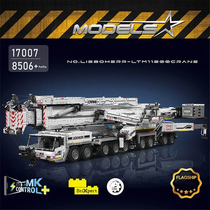 Mould King MOC Building Block Set: Motorized Liebherr LTM 11200 Crane, Model 17007