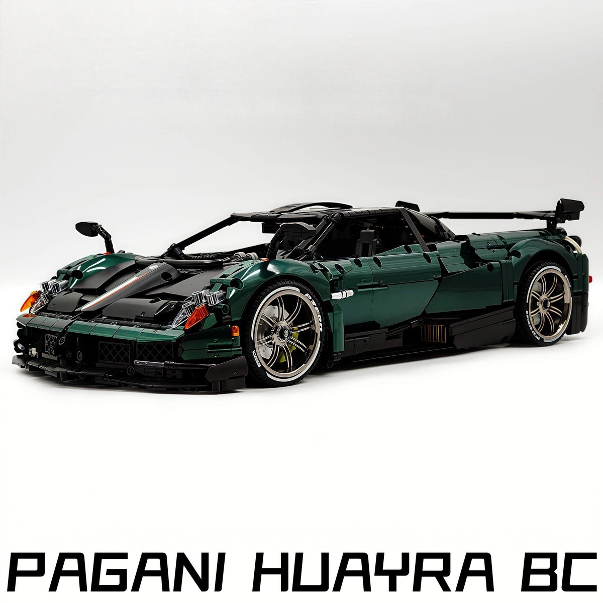 Trilumity Building Block Set: 1: 8 Pagani Huayra Bc Violet Paint finish Customized Ultimate Edition (4708-Piece)