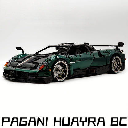 Trilumity Building Block Set: 1: 8 Pagani Huayra Bc Violet Paint finish Customized Ultimate Edition (4708-Piece)