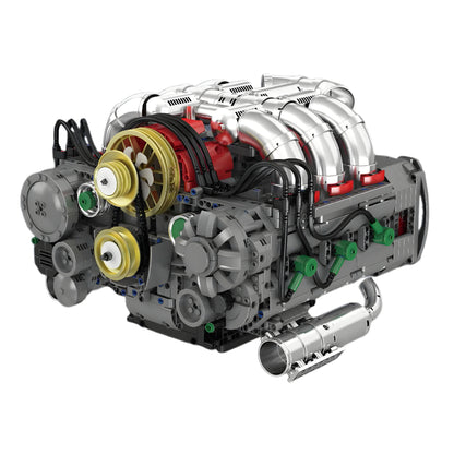 Trilumity Building Block Set: Motorised Flat 6 Engine (2376-Piece)