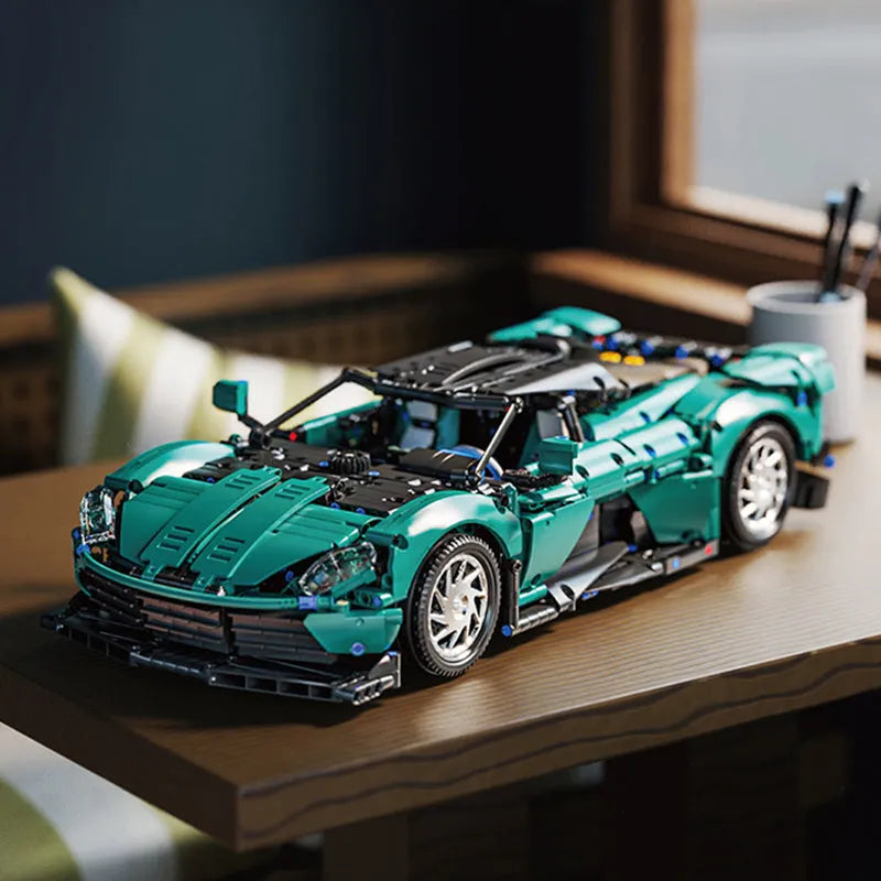 TiaGole MOC Motorized Building Block Set: Aston Martin Super Sports Car, Model T5030