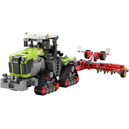 Trilumity Claas Xerion 5000 Tractor Building Block Set, 1:32 Scale, 1,335-Piece