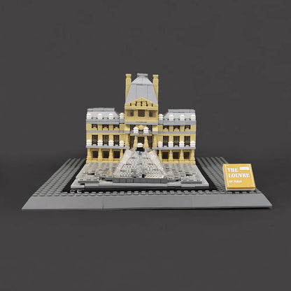 Wange MOC Building Block Set: Paris The Louvre, Model 4213