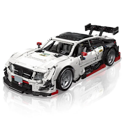 Trilumity Motorized Building Block Set: 1:10 Mercedes-Benz AMG C63-GTR | Remote Controlled Dtm German Coupe (2489Piece)
