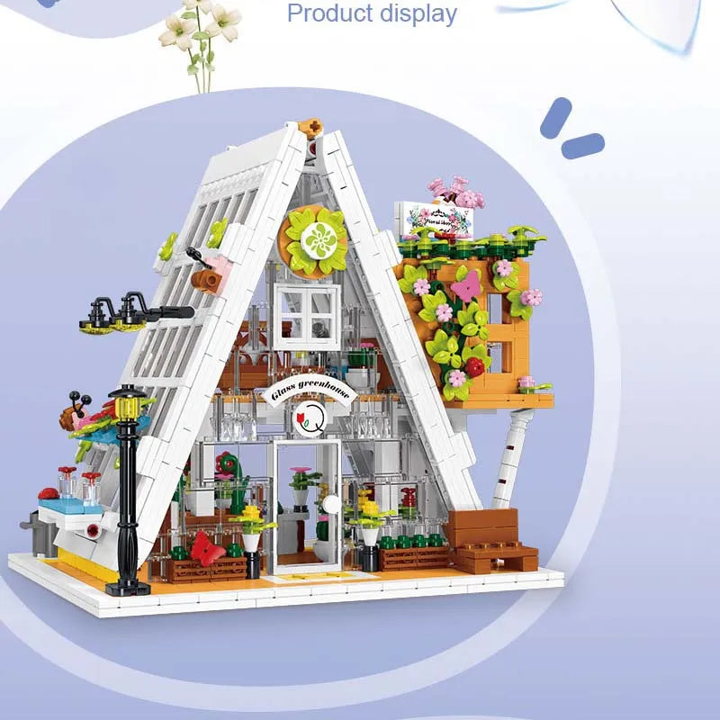 MORK MOC Building Block Set: Flower Shop, Model 031065