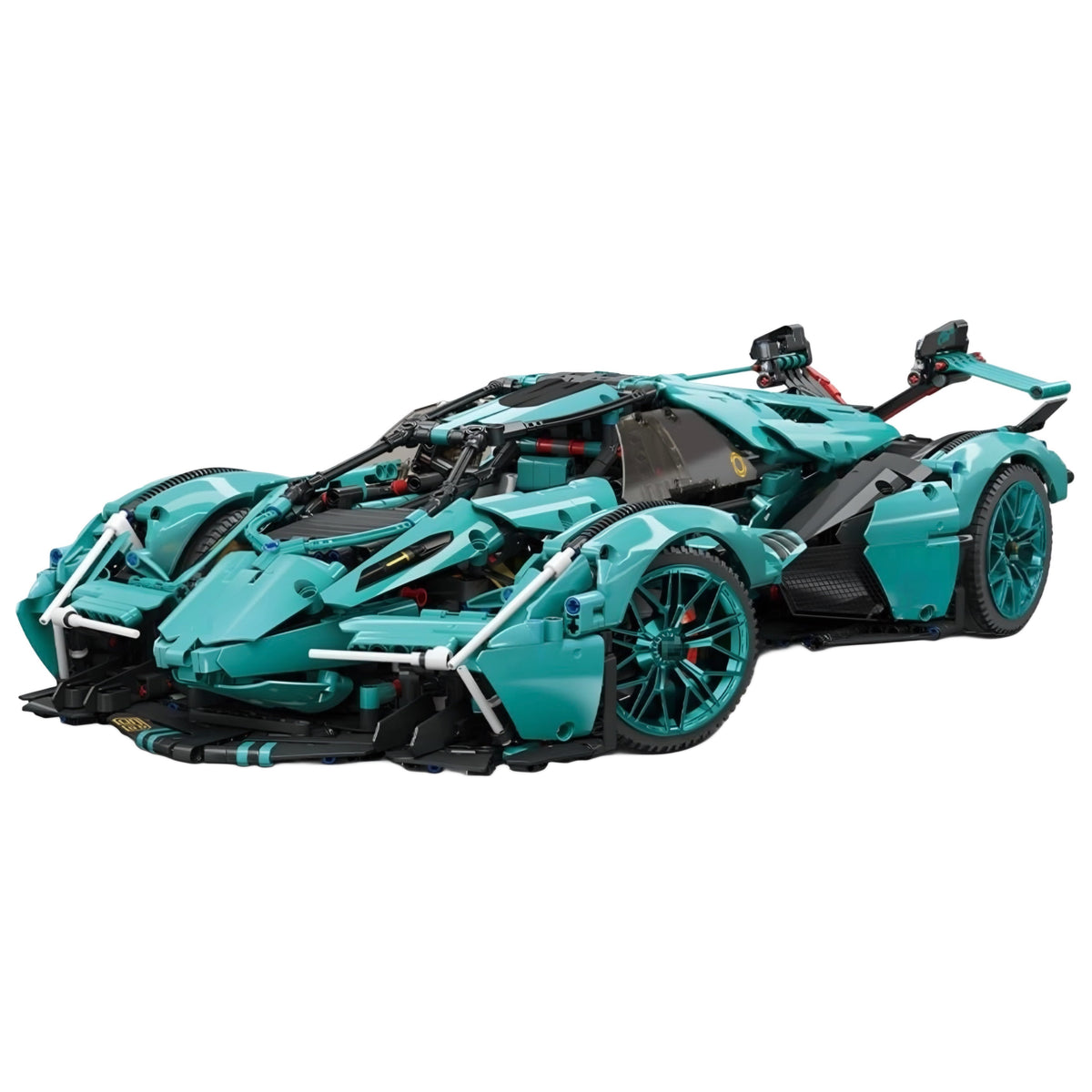 Trilumity Motorized Building Block Set: 1:8 Scale |Limited Edition V12 Italian Concept Futuristic Hypercar Model | 2528-Piece