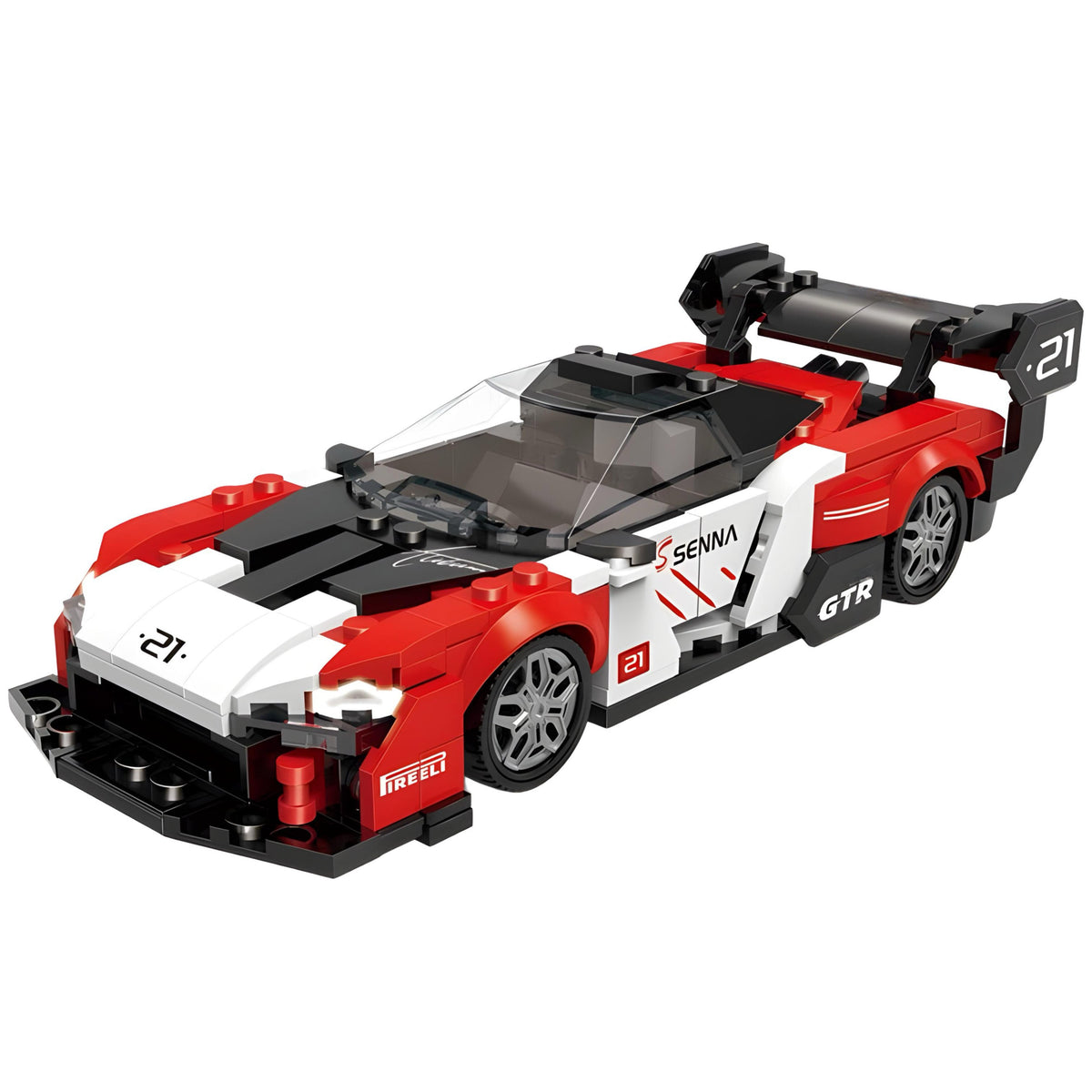 Trilumity Building Block Set: 1: 24 British Track Focus GTR (347-Piece)