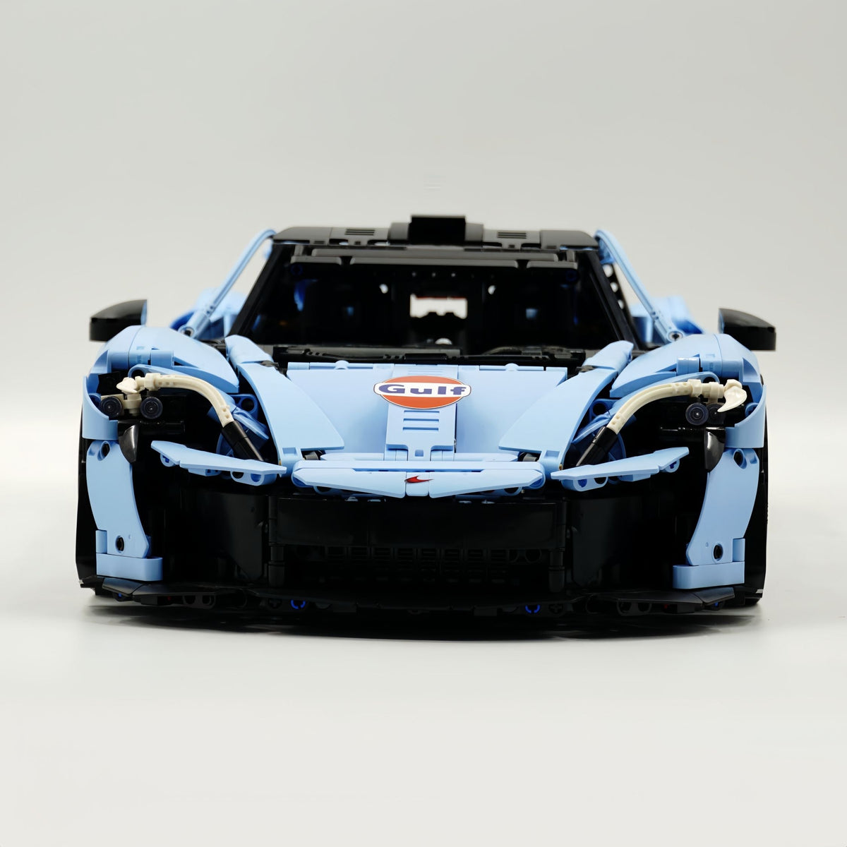 Trilumity Building Block Set: 1: 8 The Ultimate British Hybrid Hypercar | Gulf Blue Custom Edition(3893-Piece)
