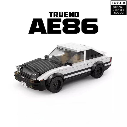 Trilumity Building Block Set: 1: 24 Toyota Ae86 with Container Display Case (327-Piece)