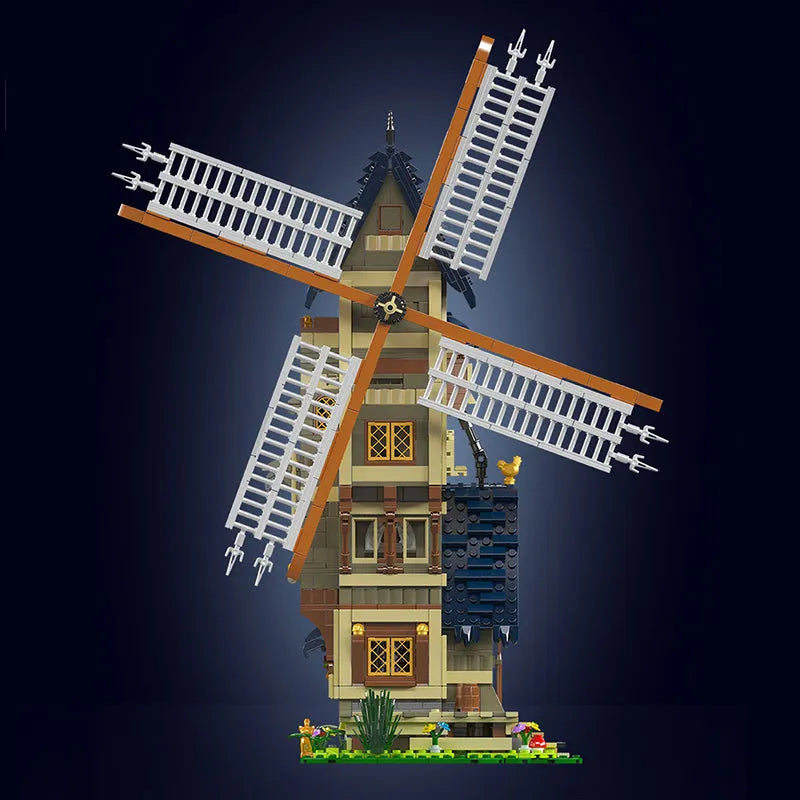 Mould King MOC Building Block Set: Medieval City Windmill, Model K10060