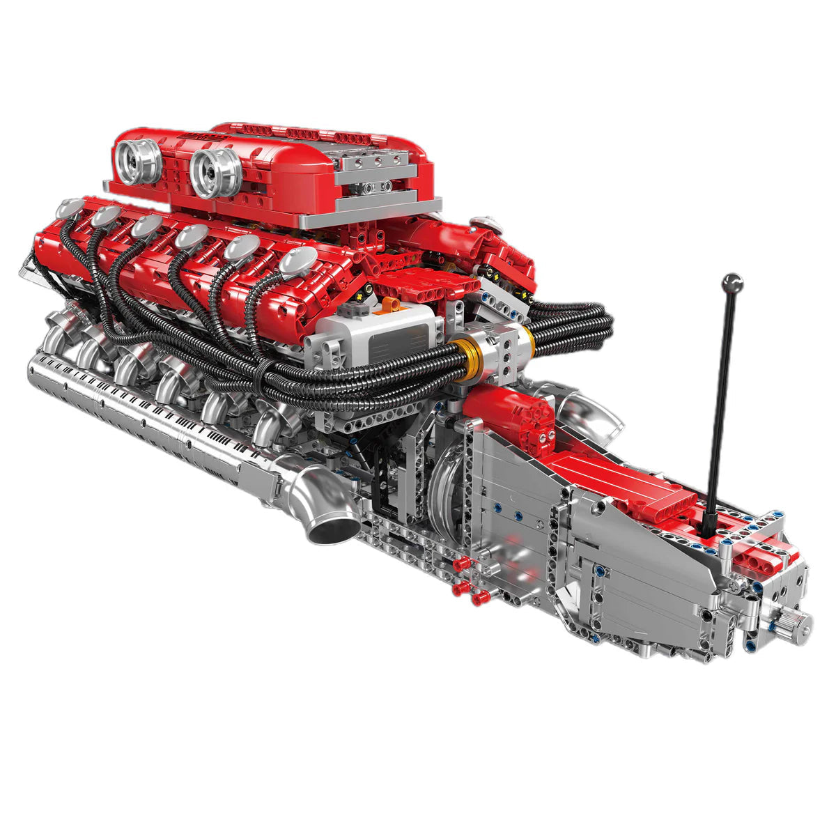 Trilumity Motorized Building Block Set: The Ultimate Lamborghini V12 Engine & Gearbox (3472-Piece)