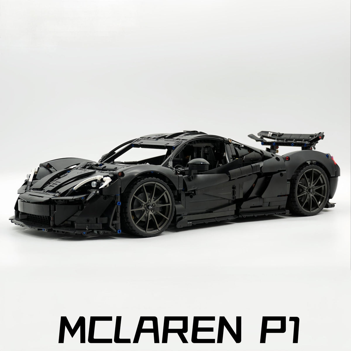Trilumity Building Block Set: 1: 8 The Ultimate British Hybrid Hypercar | Matt Black Custom Edition(3893-Piece)