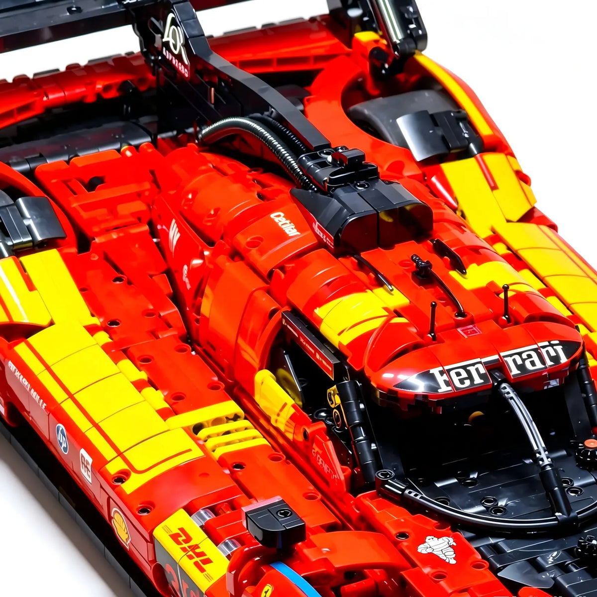 Trilumity MOC Building Block Set: 1:8 Ferrari 499P | 2025 Le Mans Endurance #51 Hypercar MOC (4749-Piece)