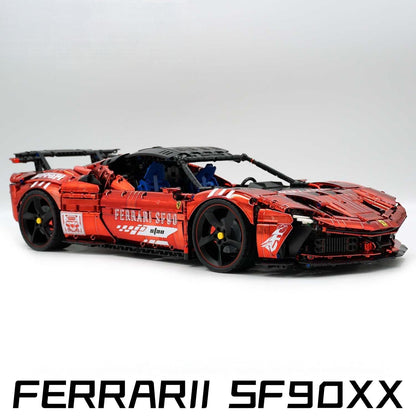 Trilumity Motorized Building Block Set: 1:8 Xx Track Hybrid Red Plating Limited Color, The Ultimate Supercar, More Than 12 Features