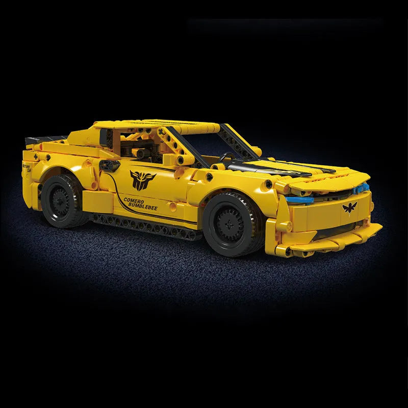 Mould King Building Block Set: Bumblebee Pull Back Sports Car, Model K15081