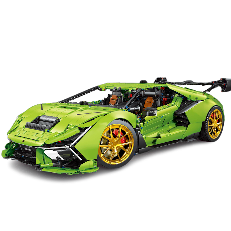 Trilumity Building Block Set: 1:6 Italian Bull Jota V12 Hypercar | The Largest Ever Car Model (6628-Piece)