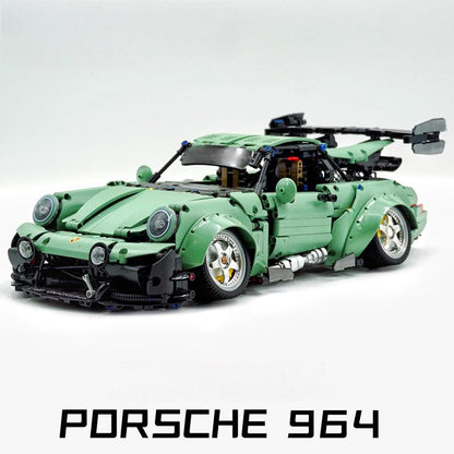 Trilumity Building Block Set: 1:10 Green Porsche 964, Limited Edition (2435-Piece)