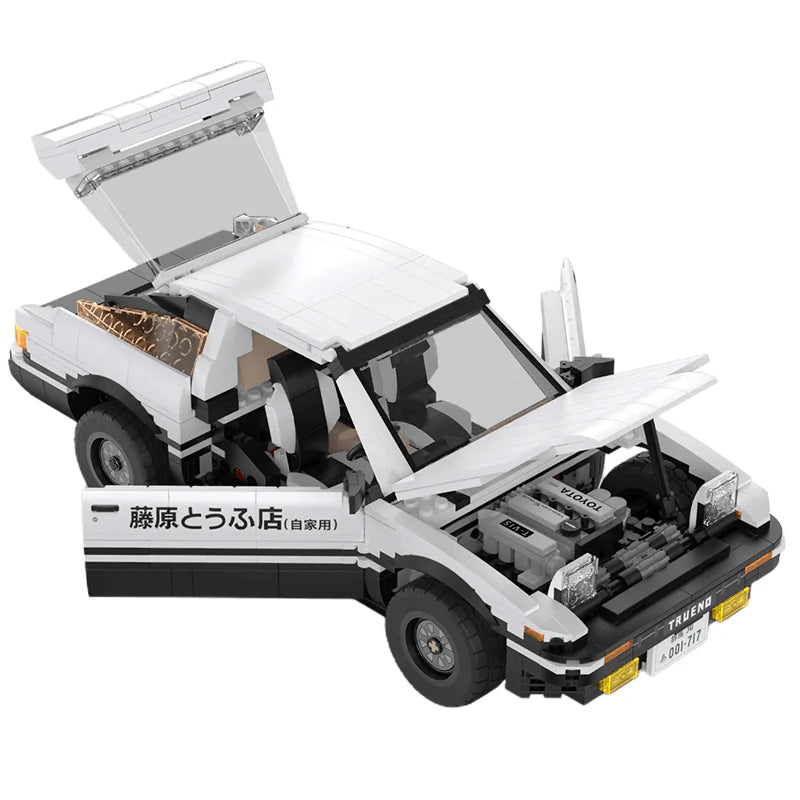 Trilumity Building Block Set: Initial D Toyota Ae86, Genuine Authorized collector's Edition(1324-Piece)