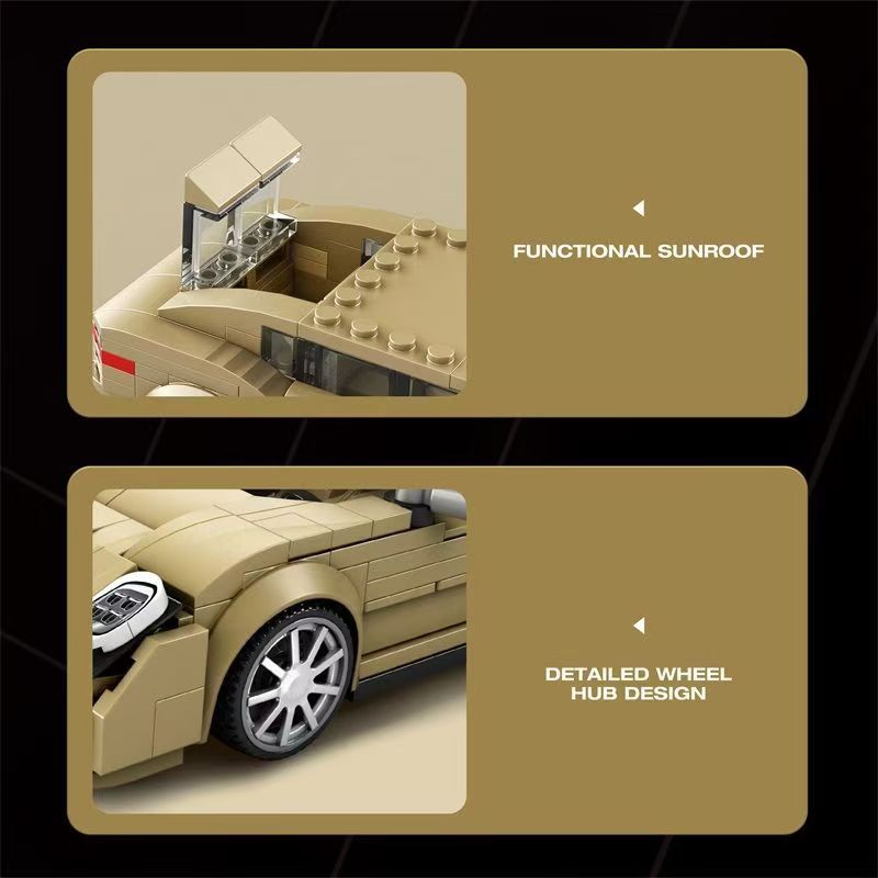Trilumity Building Block Set: 1: 24 Porsche Panamera (324-Piece)