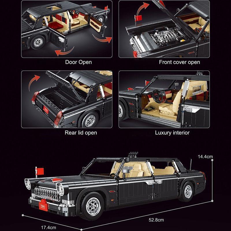 Trilumity Building Block Set: Hongqi L5 Parade Car Commemorative Edition (3240Piece)