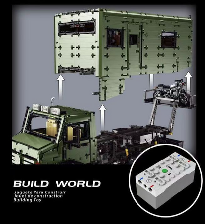 Trilumity Building Block Set: 1:8 Remote-Controlled Mercedes Unimog Expedition Truck | Fully Motorized Collector’s Edition (6689-Piece)