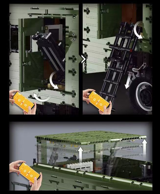 Trilumity Building Block Set: 1:8 Remote-Controlled Mercedes Unimog Expedition Truck | Fully Motorized Collector’s Edition (6689-Piece)