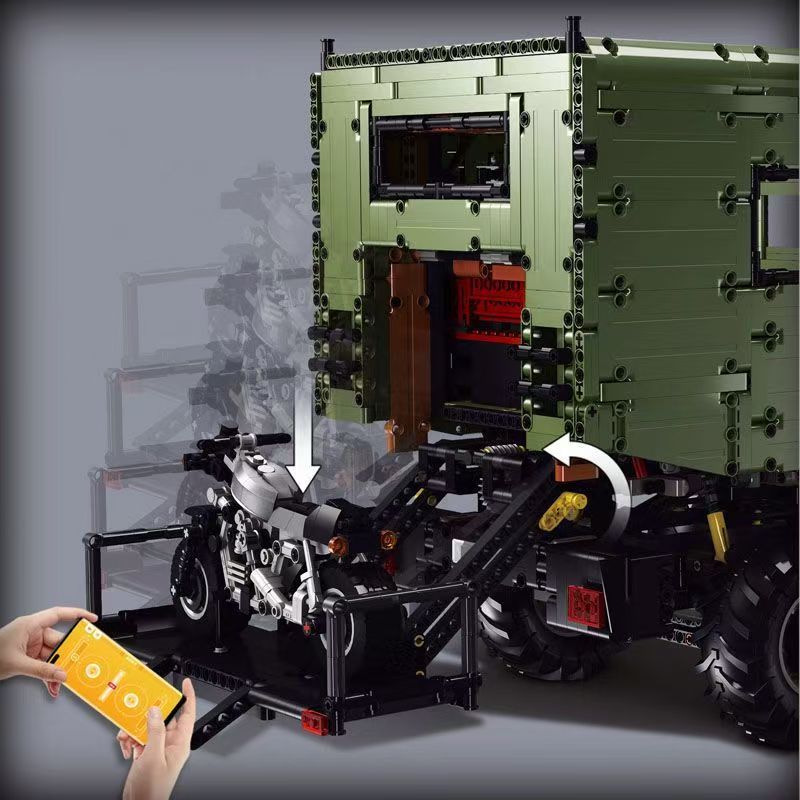 Trilumity Building Block Set: 1:8 Remote-Controlled Mercedes Unimog Expedition Truck | Fully Motorized Collector’s Edition (6689-Piece)